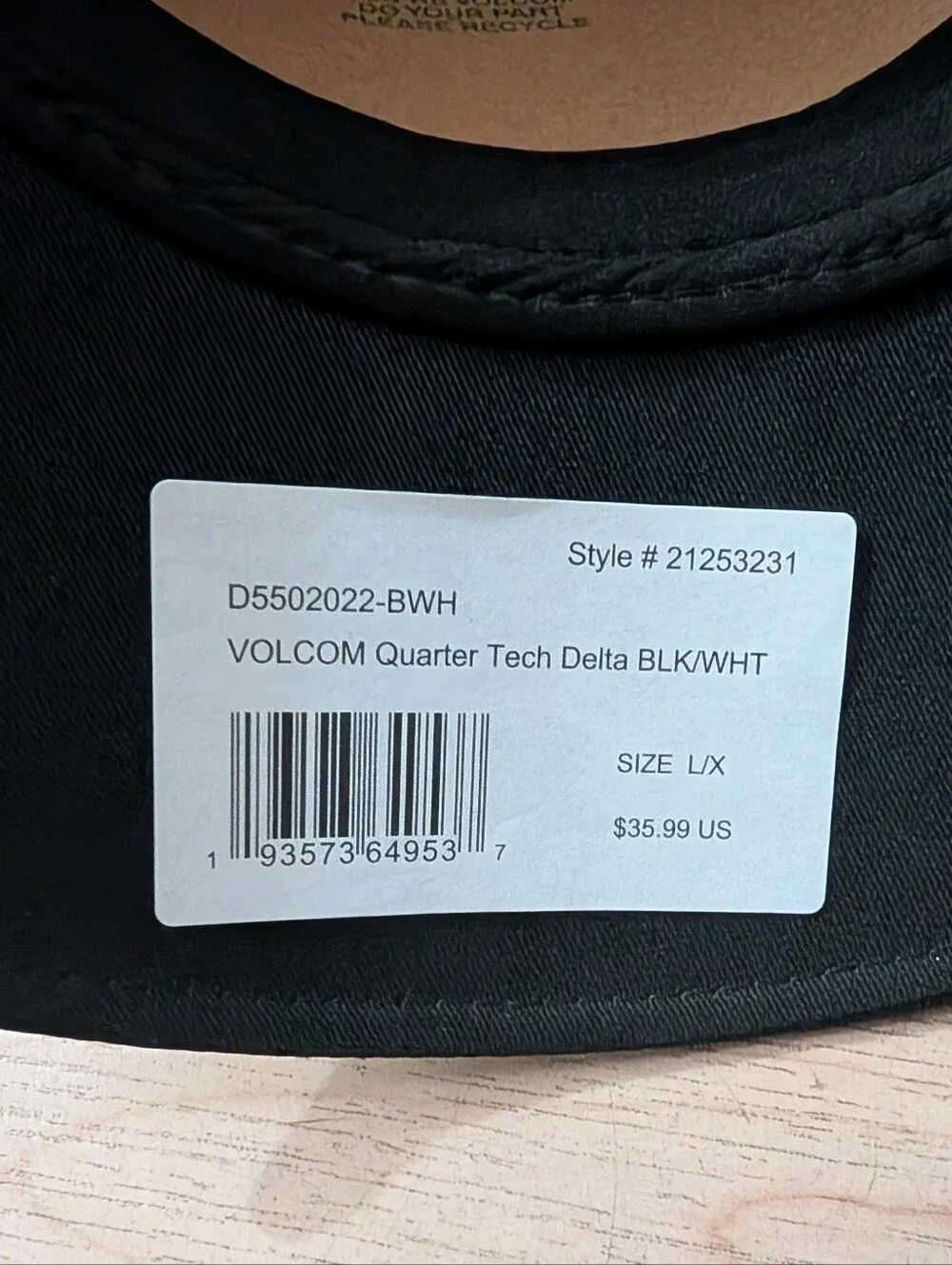 Volcom Tech Delta Flexfit Fitted Hat L/XL